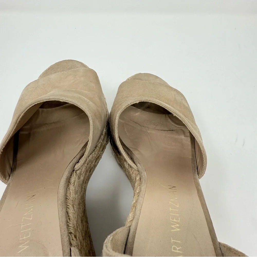 Stuart Weitzman Sohojute Wedge Sandal Sz US 9 - Picture 12 of 14
